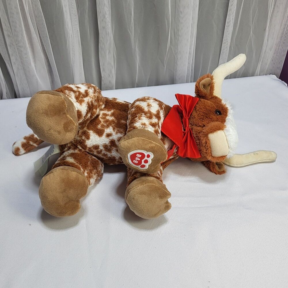 Build A Bear Workshop Longhorn Cow Texas‎ Steer Brown White 2023 Stuffed Plush - Picture 10 of 16